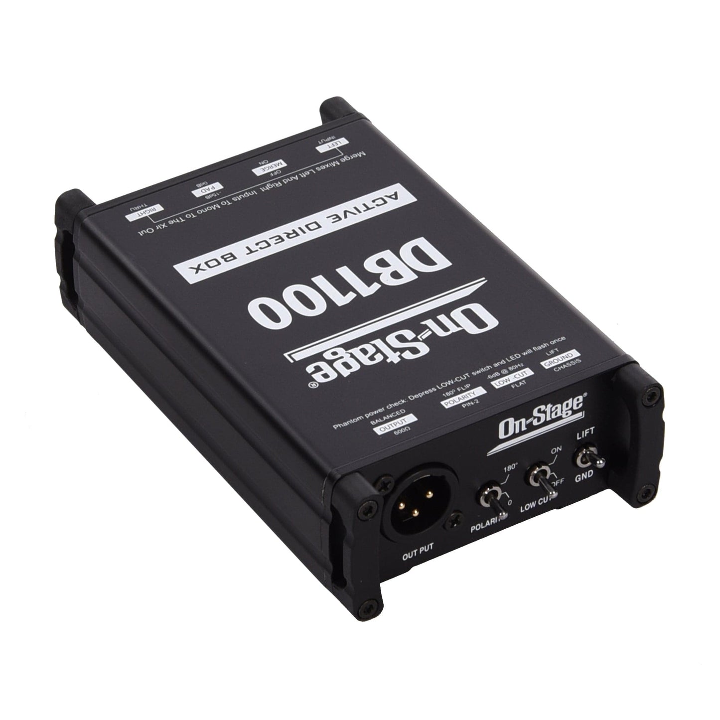 On Stage Stands DB1100 Active Direct Box Pro Audio / DI Boxes