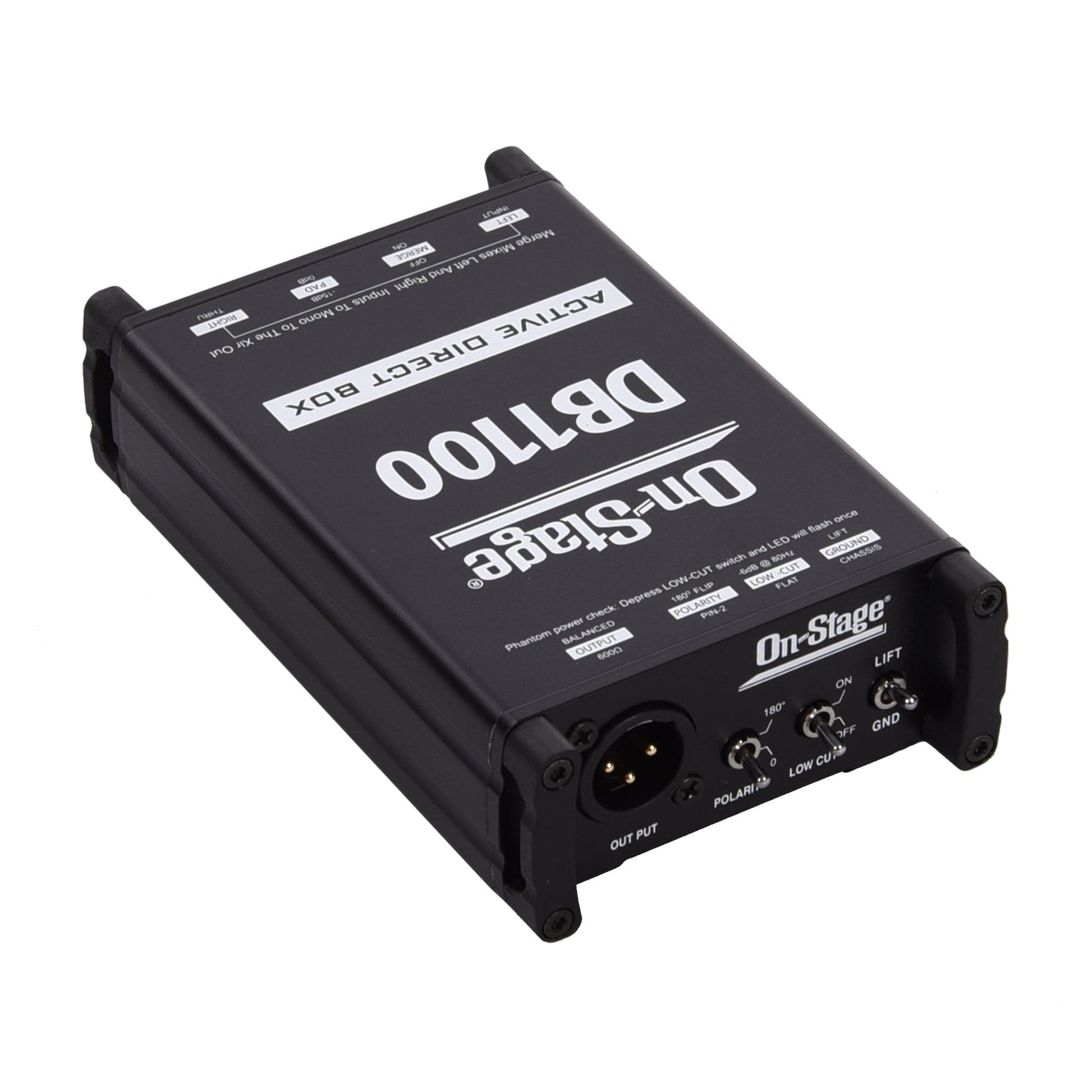 On Stage Stands DB1100 Active Direct Box Pro Audio / DI Boxes