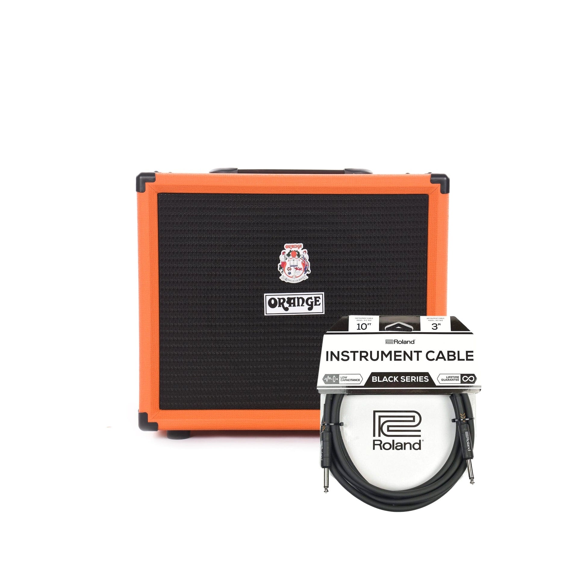 Orange OBC112 400w 1x12 Bass Speaker Cabinet and (1) Cable Bundle Amps / Bass Cabinets