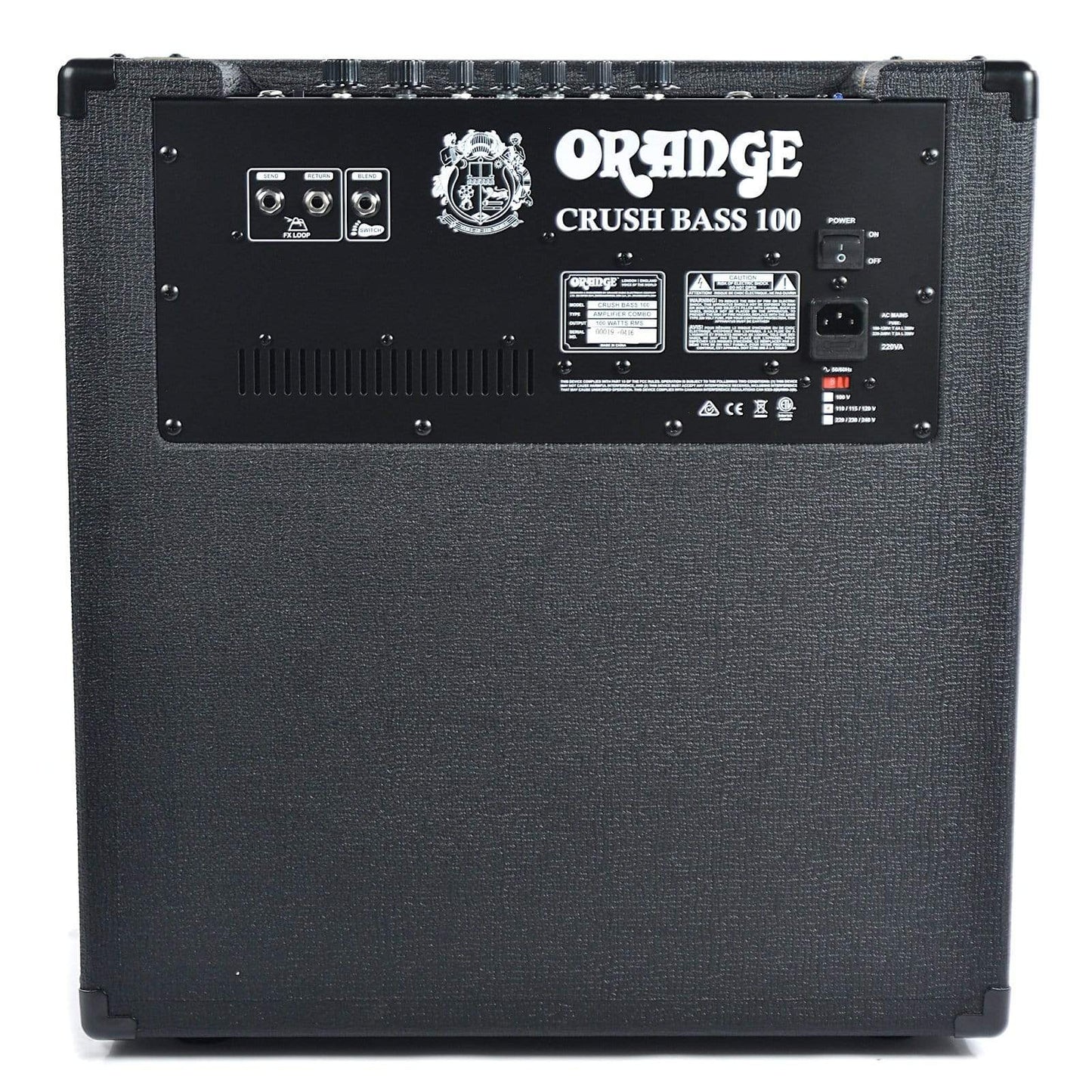 Orange Crush Bass 100 Black 1x15 100w Combo Amps / Bass Combos