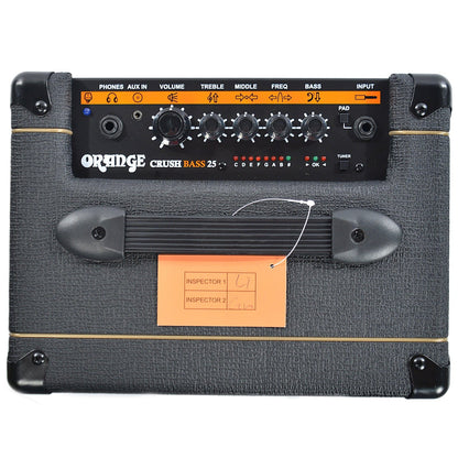 Orange Crush Bass 25 Black 1x8 25w Combo Amps / Bass Combos