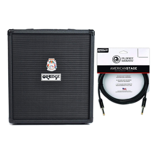 Orange Crush Bass 50 Black 1x12 50w Combo Cable Bundle Amps / Bass Combos
