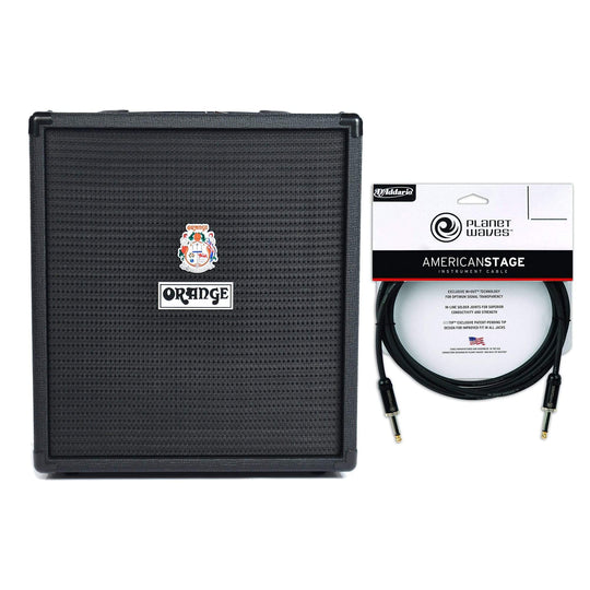 Orange Crush Bass 50 Black 1x12 50w Combo Cable Bundle Amps / Bass Combos