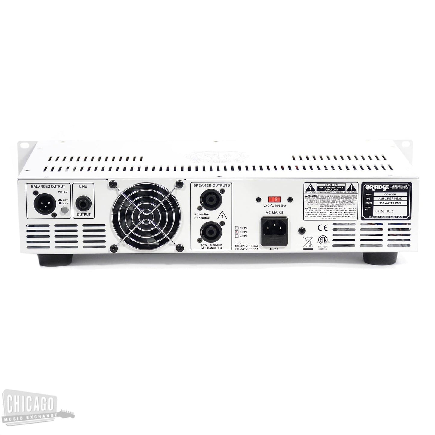 Orange OB1-300 Single Channel Solid State Head 300 Watt Amps / Bass Heads
