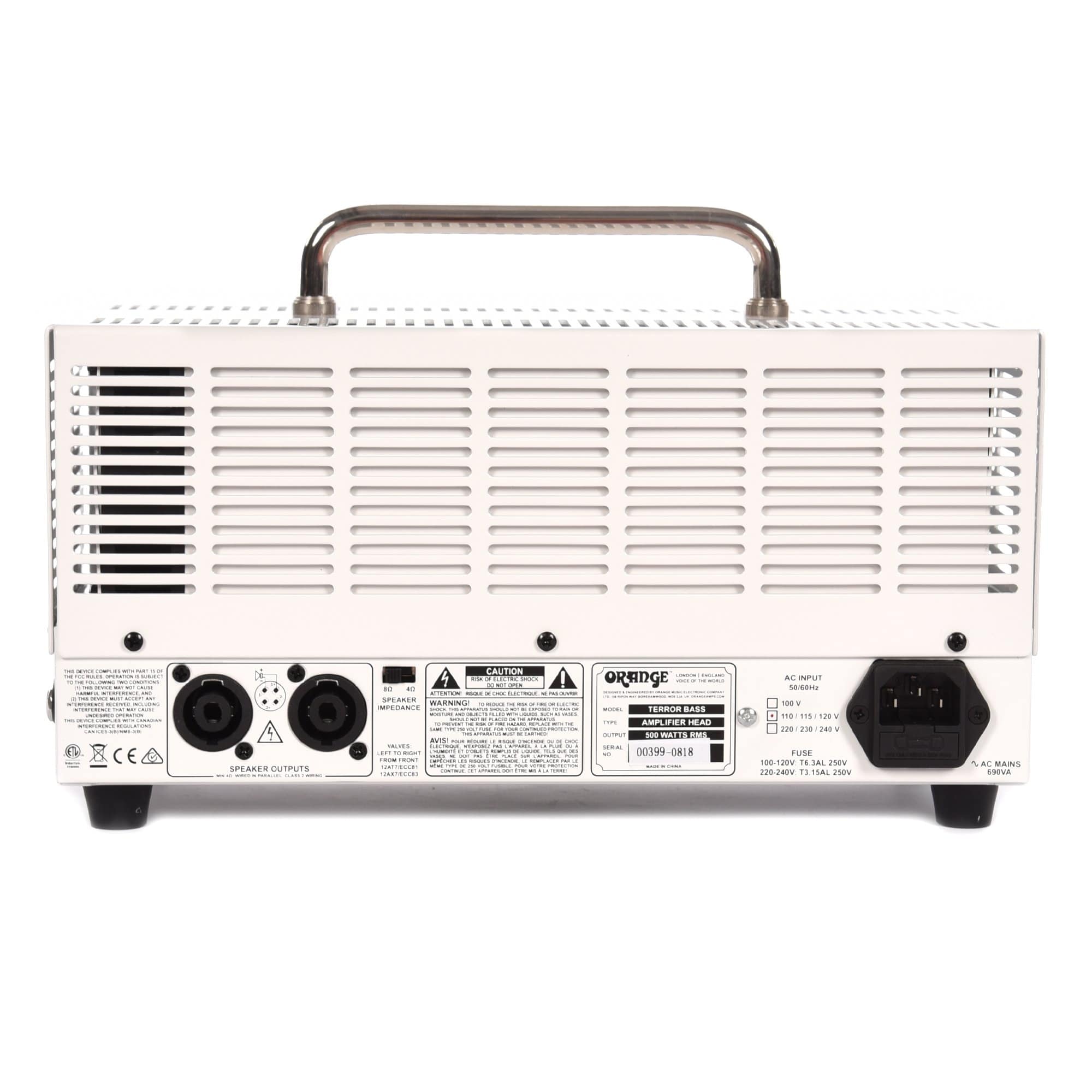 Orange Terror Bass Head 250/500W 4/8 ohms Amps / Bass Heads