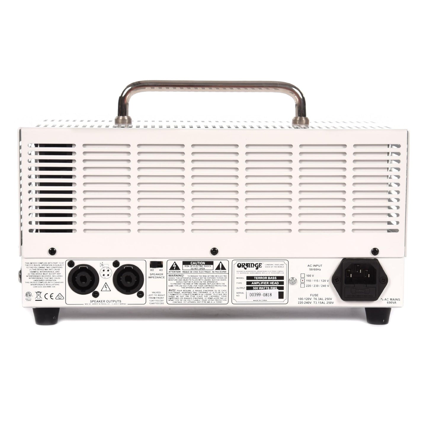 Orange Terror Bass Head 250/500W 4/8 ohms Amps / Bass Heads