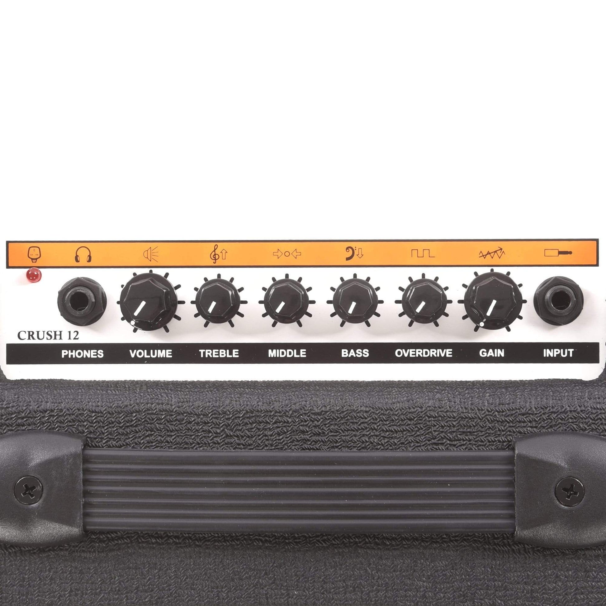 Orange Crush 12 1x6" Guitar Combo Amp Black Amps / Guitar Combos