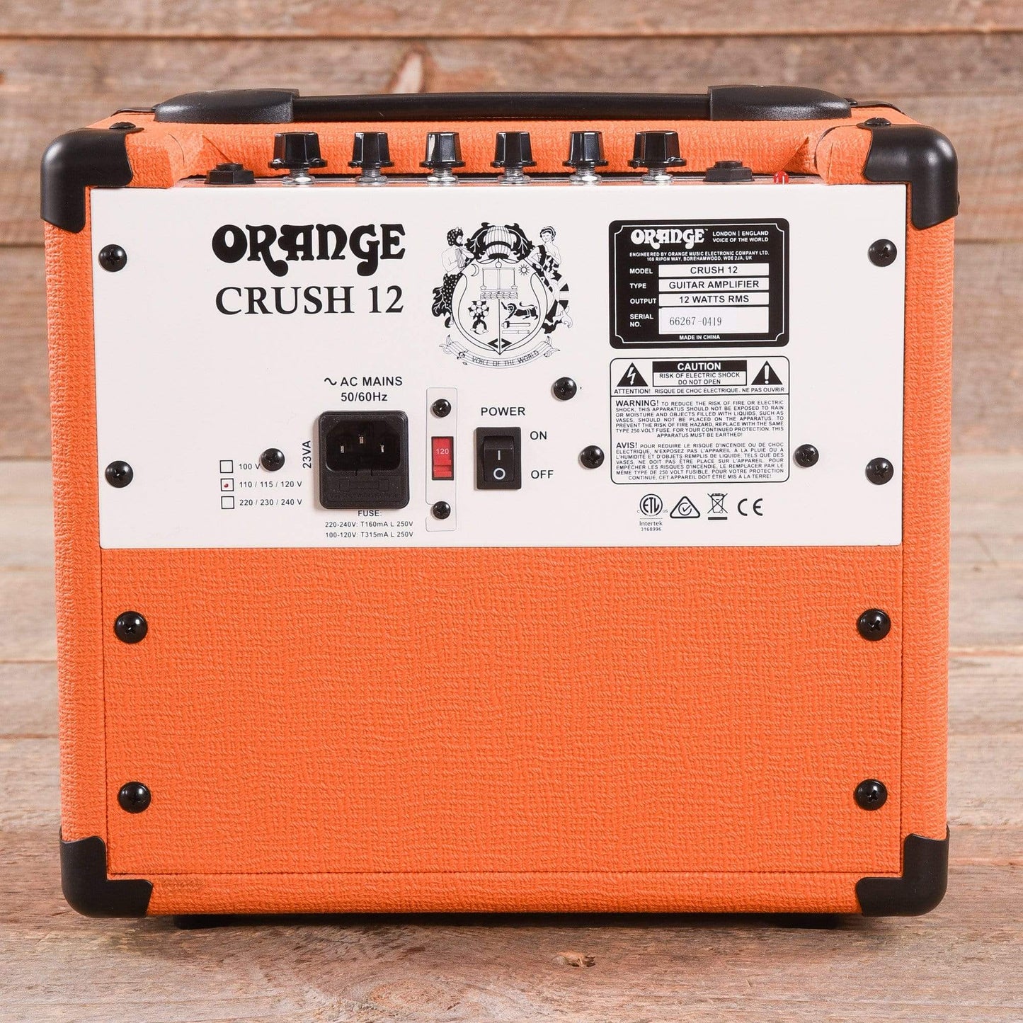 Orange Crush 12 1x6" Guitar Combo Amp Amps / Guitar Combos