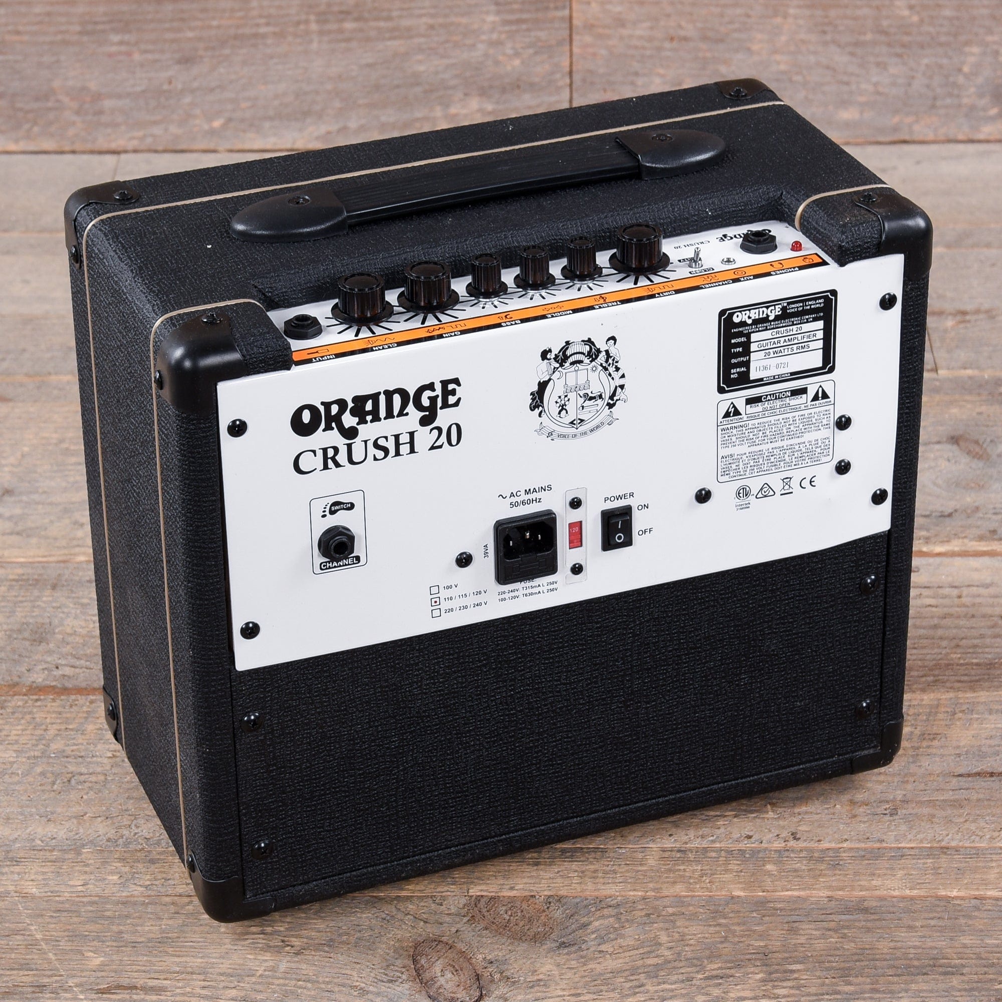 Orange Crush 20 1x8 Guitar Combo Amp Black Amps / Guitar Combos