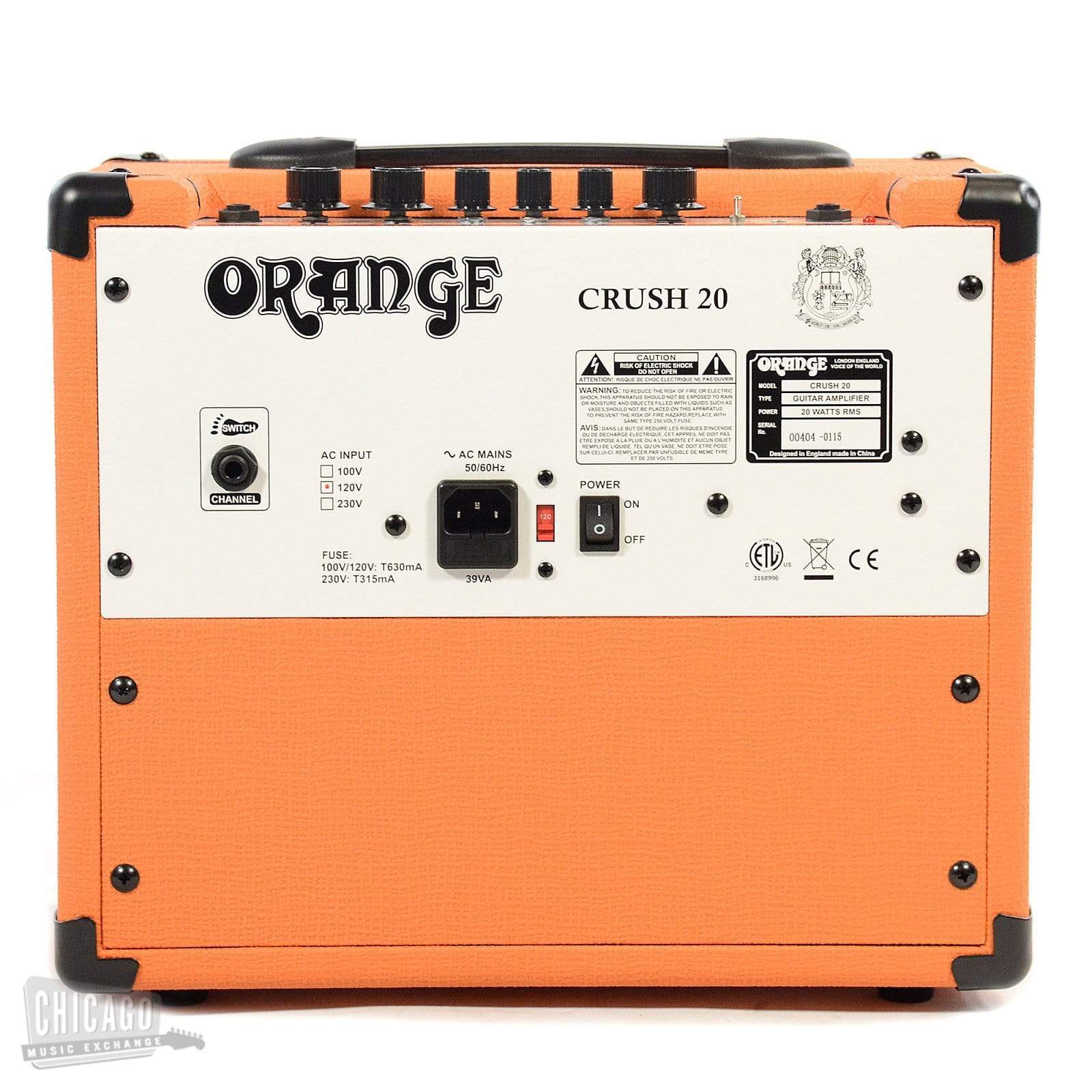 Orange Crush 20 - Ampli Combo Guitare 20W 8 Pouces Clean Dirty