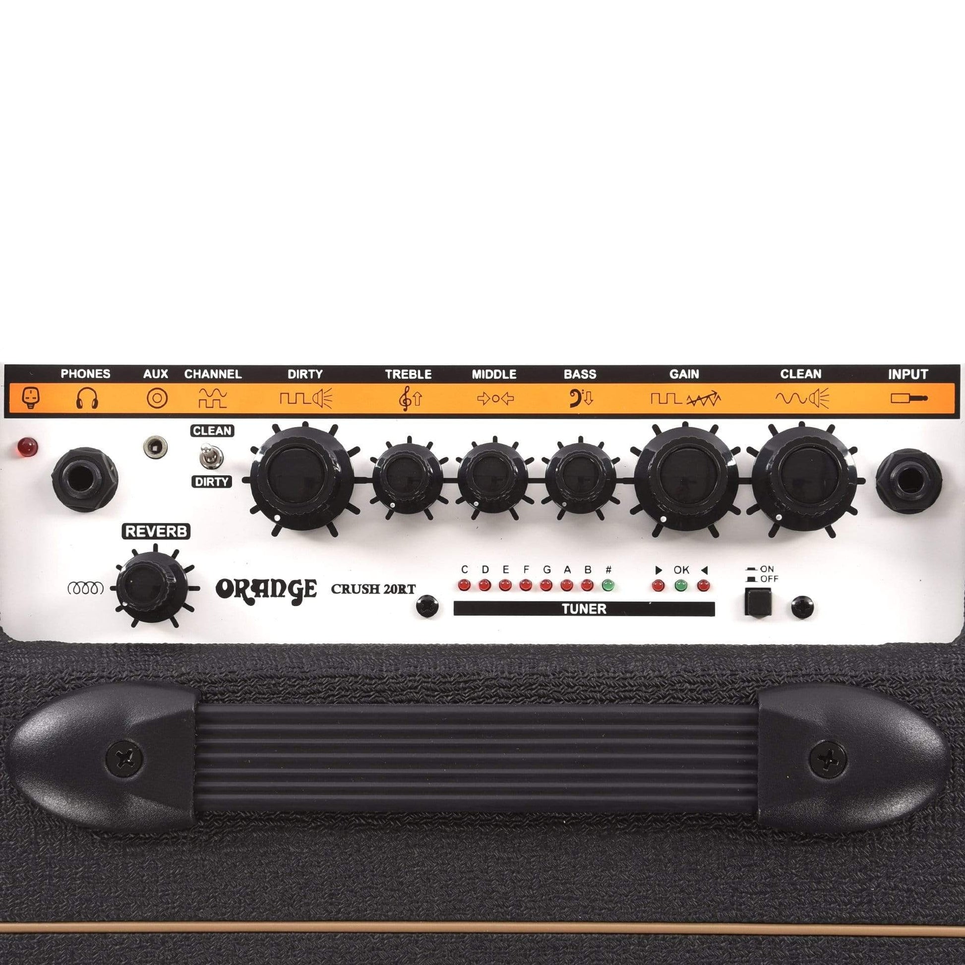 Orange Crush 20RT 1x8" Guitar Combo Amp Black w/Reverb & Built-In Tuner Amps / Guitar Combos