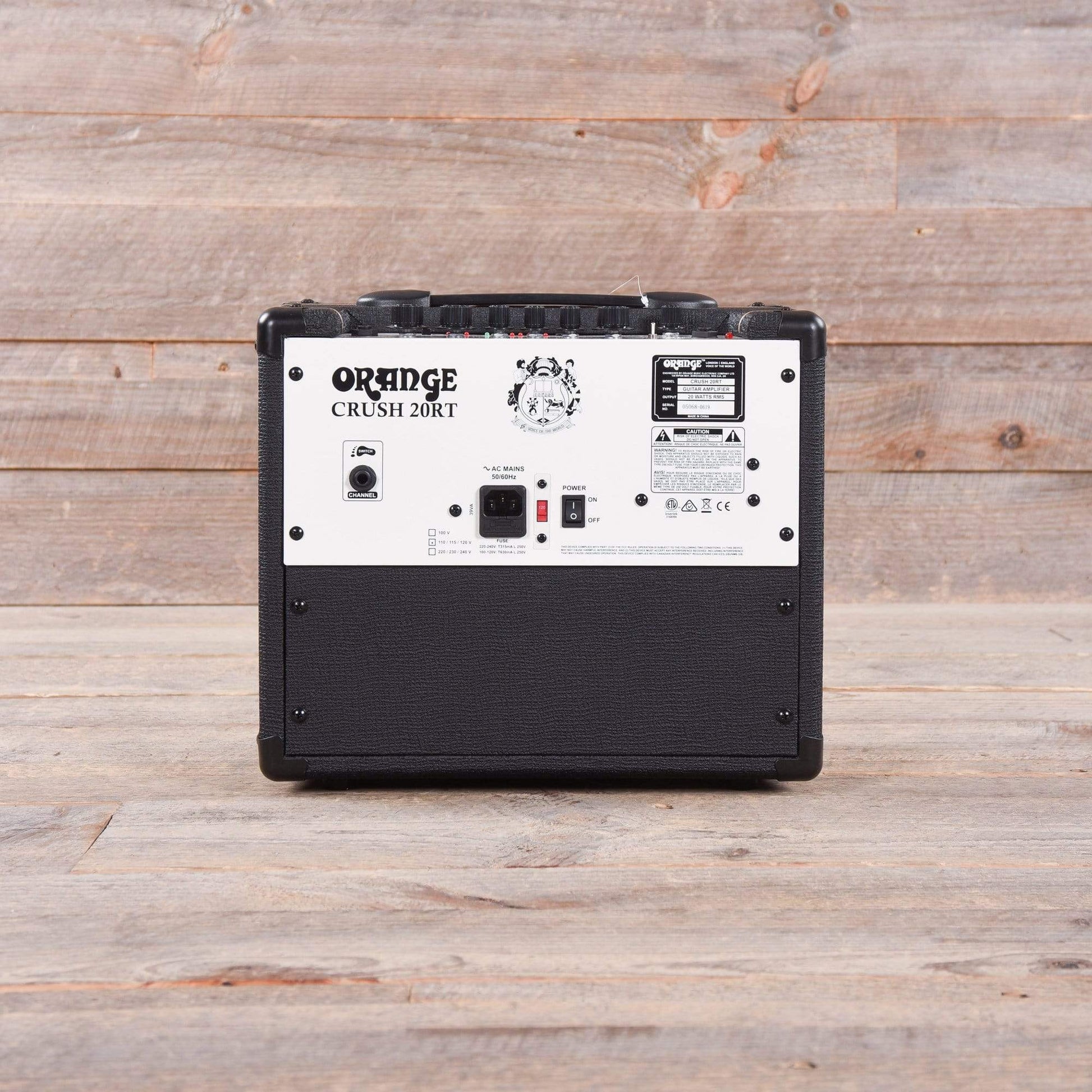 Orange Crush 20RT 1x8" Guitar Combo Amp Black w/Reverb & Built-In Tuner USED Amps / Guitar Combos