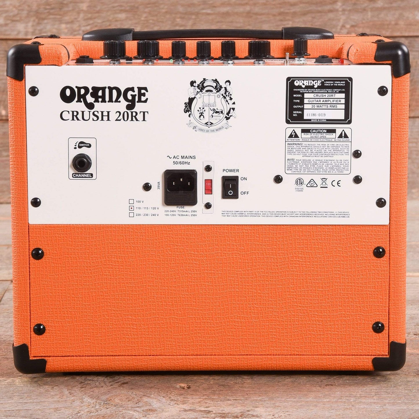 Orange Crush 20RT 1x8" Guitar Combo Amp w/Reverb & Built-In Tuner Amps / Guitar Combos