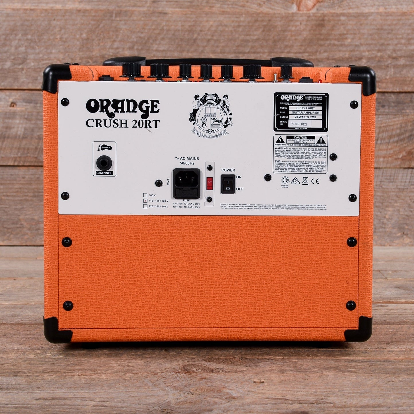 Orange Crush 20RT 1x8" Guitar Combo Amp w/Reverb & Built-In Tuner Amps / Guitar Combos