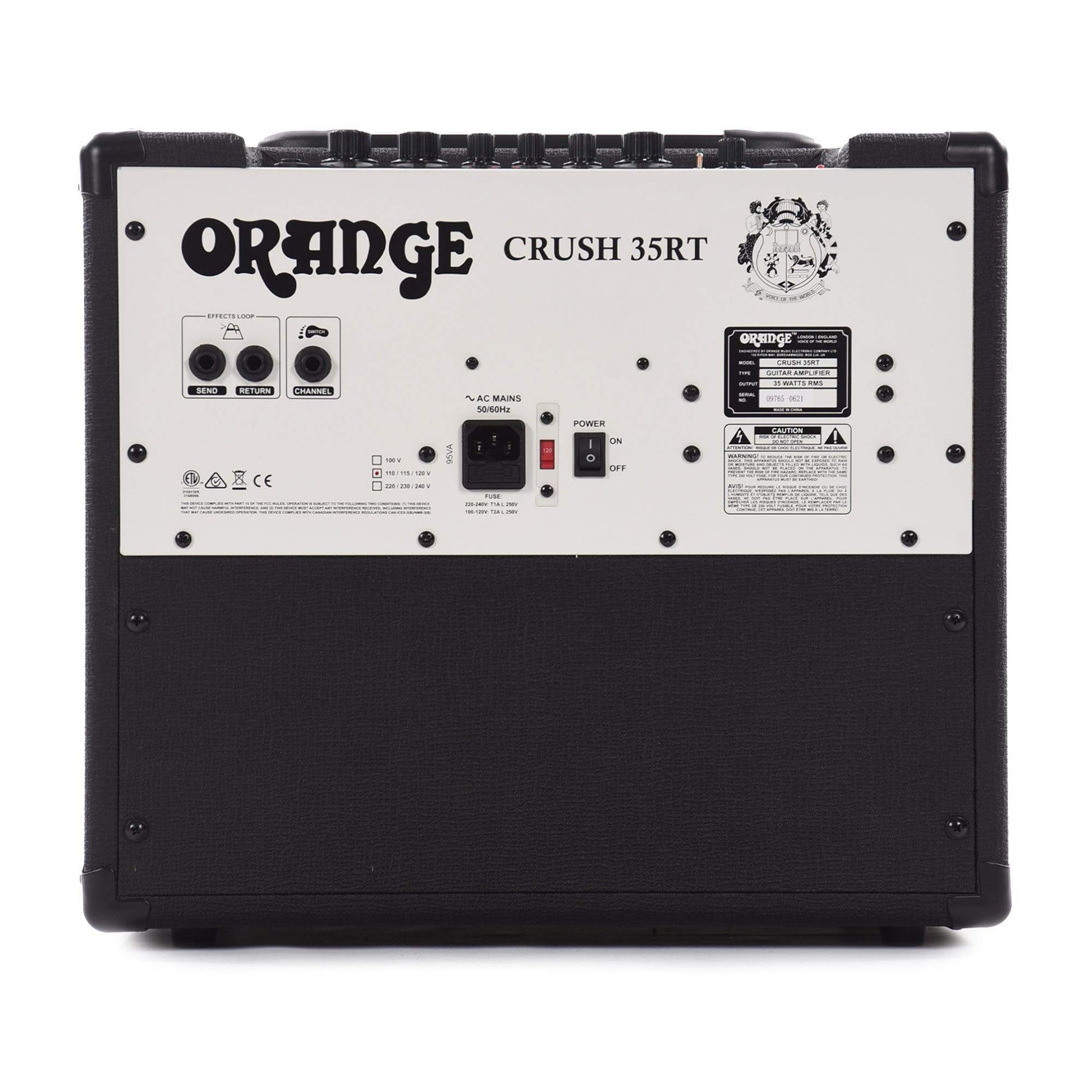 Orange Crush 35RT 1x10 Guitar Combo Amp Black Amps / Guitar Combos
