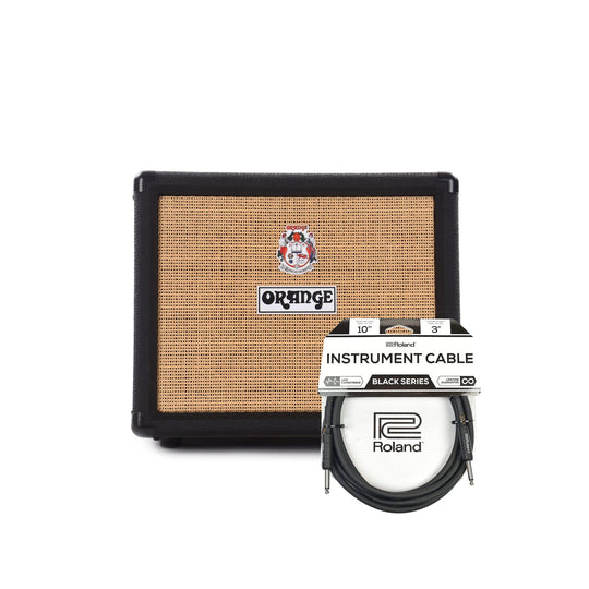 Orange Crush Acoustic 30 1x8 Acoustic Combo Amp Black and (1) Cable Bundle Amps / Guitar Combos