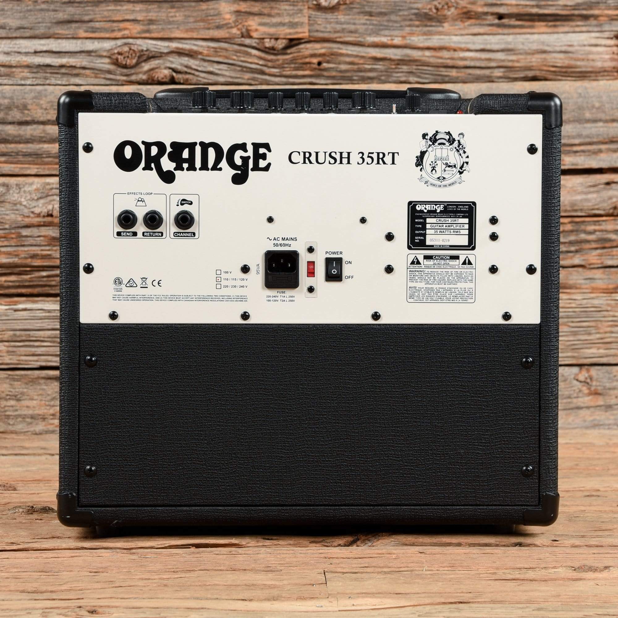 Orange CRUSH35RT 35w 1x10 Guitar Combo w/ Reverb and Tuner Amps / Guitar Combos