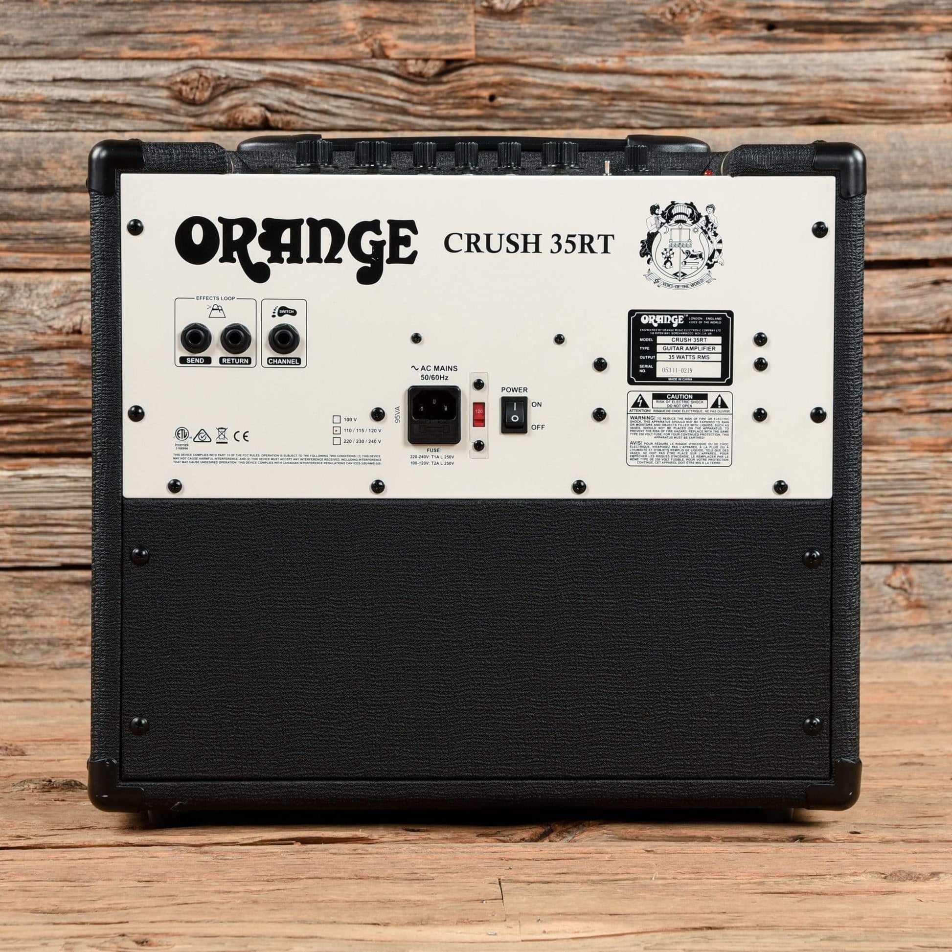 Orange CRUSH35RT 35w 1x10 Guitar Combo w/ Reverb and Tuner Amps / Guitar Combos