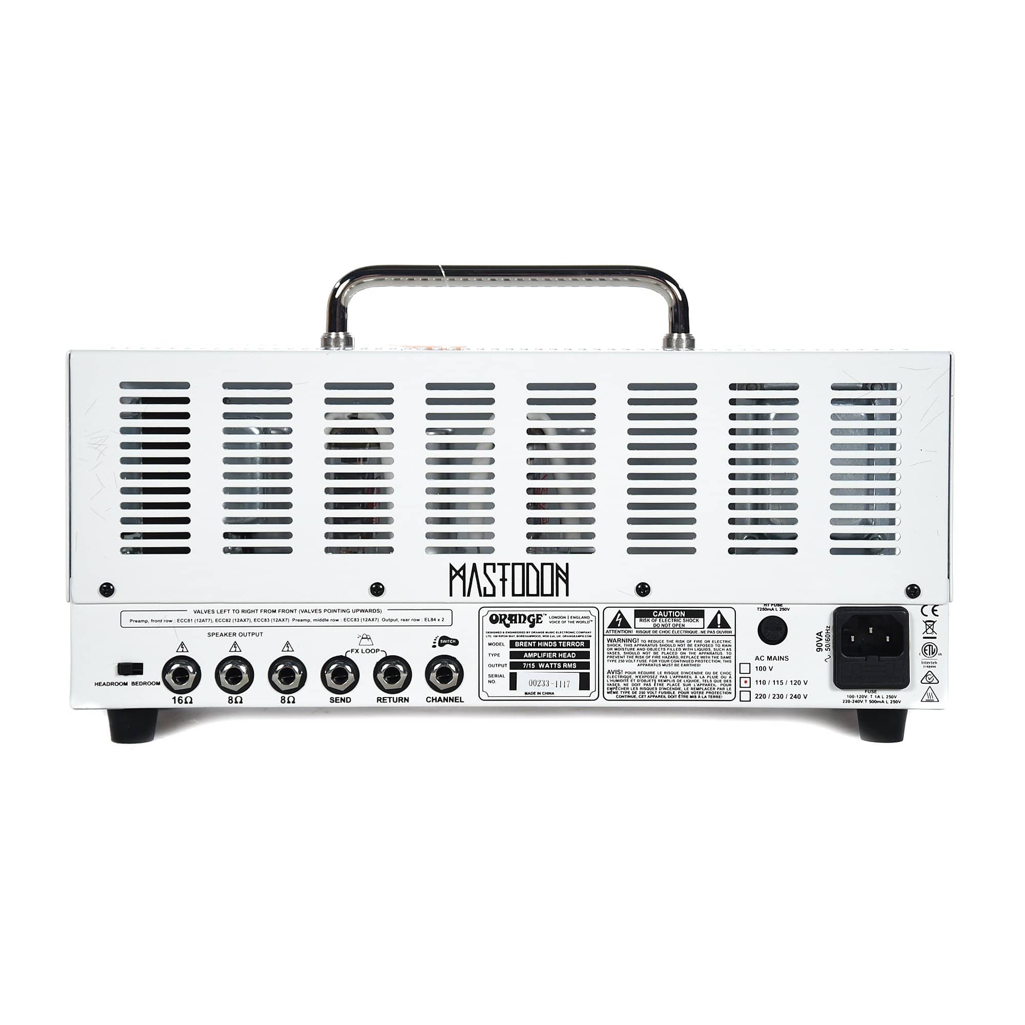 Orange Brent Hinds Terror Twin Channel Head Amps / Guitar Heads