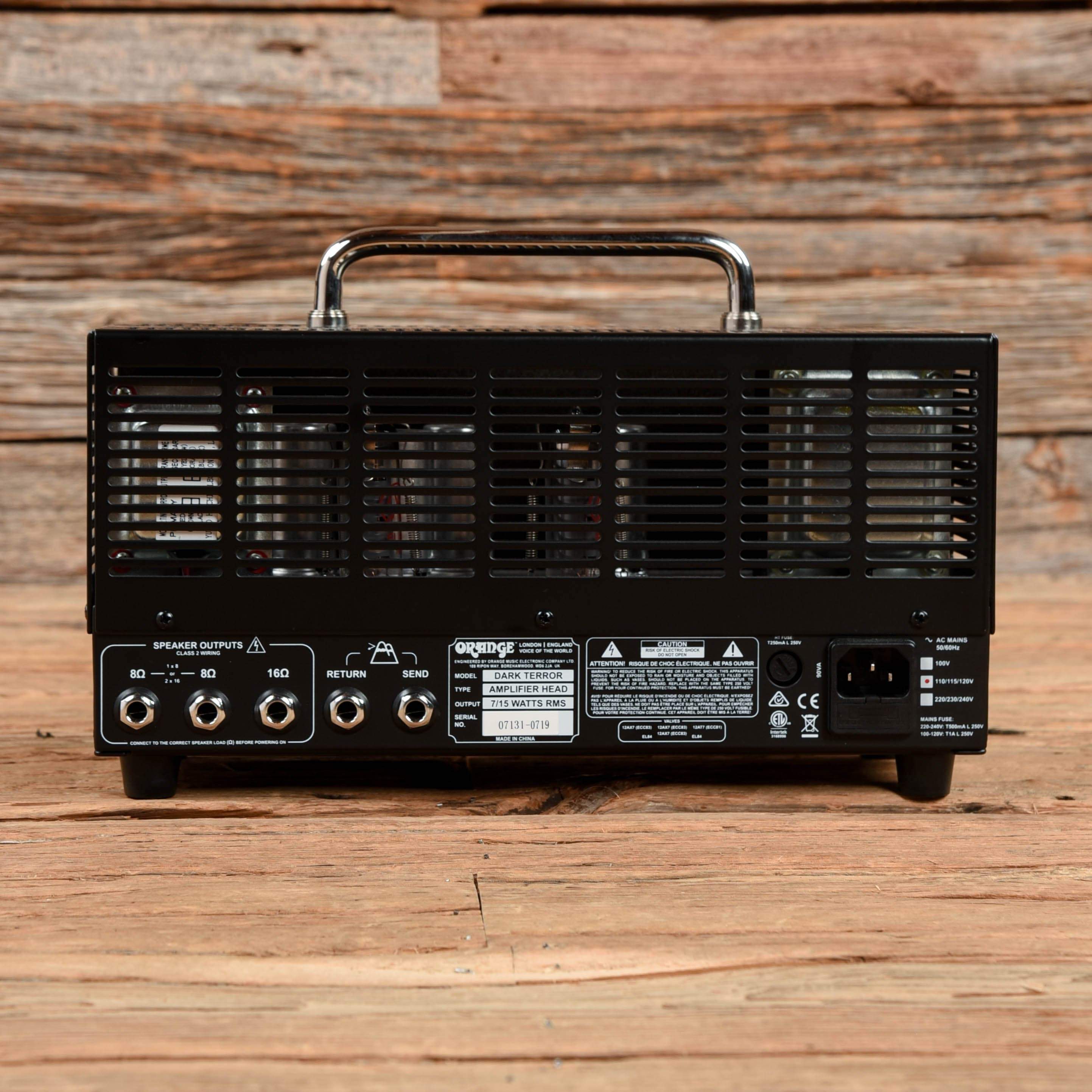 Orange DA15H Dark Terror 15-Watt High-Gain Guitar Amp Head Amps / Guitar Heads