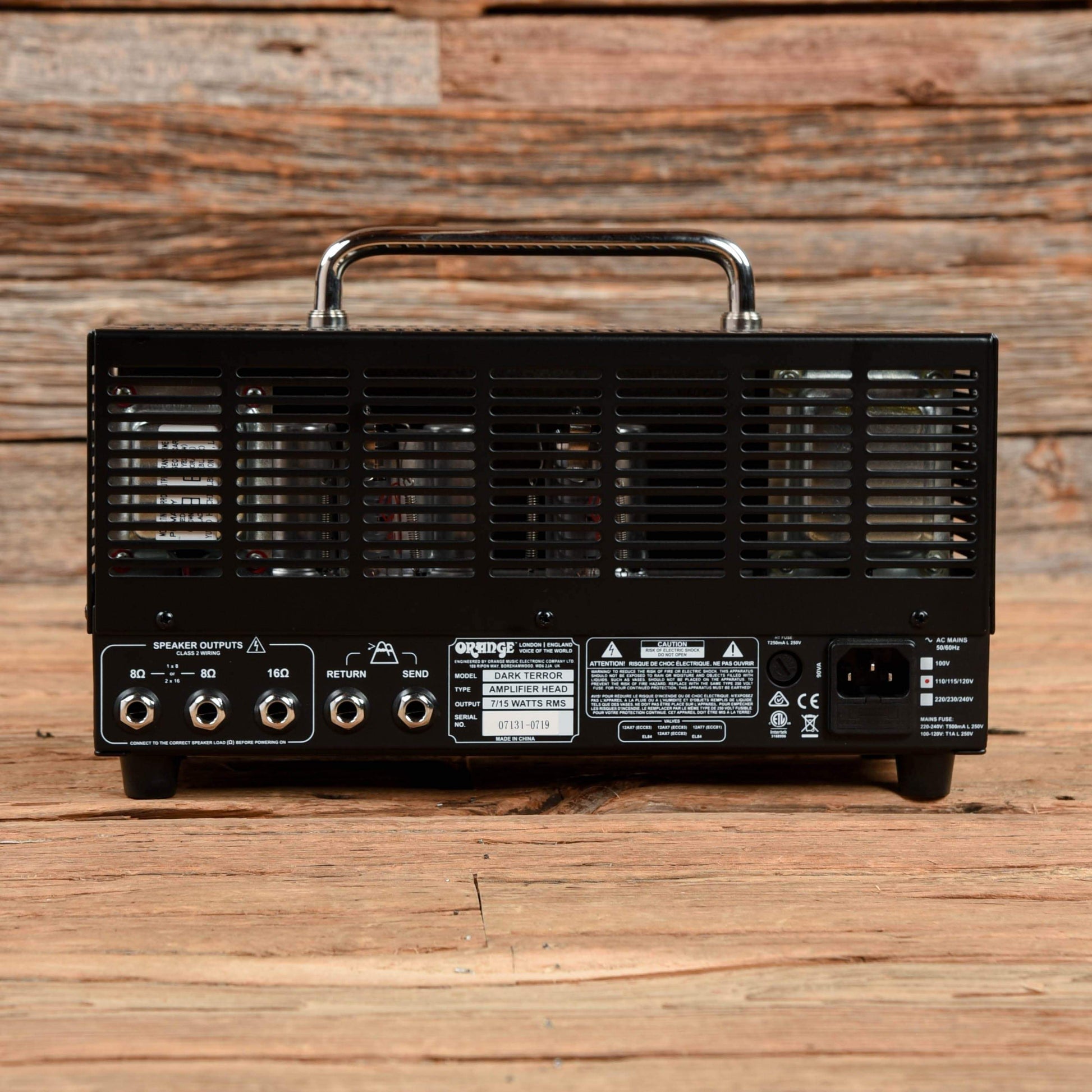 Orange DA15H Dark Terror 15-Watt High-Gain Guitar Amp Head Amps / Guitar Heads