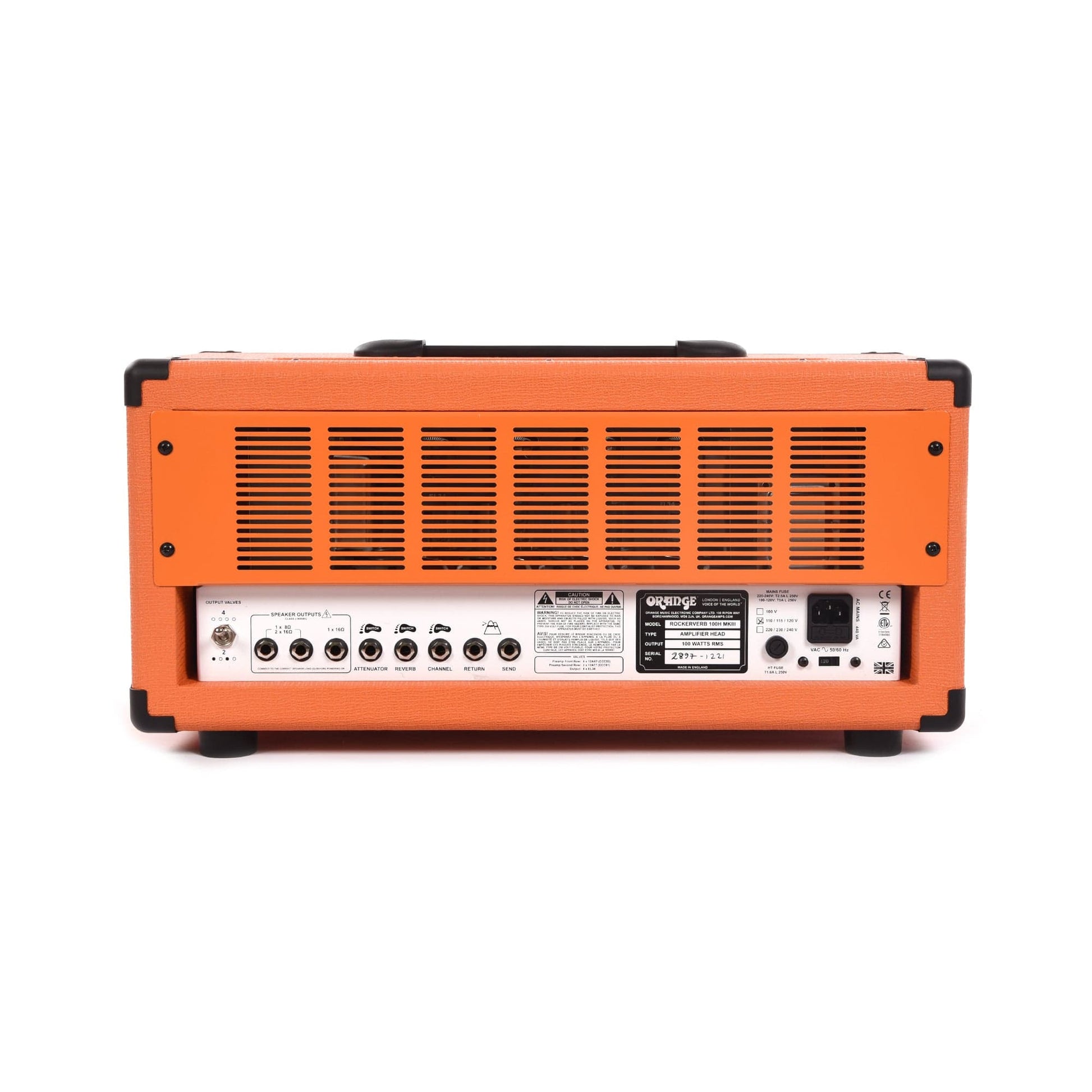 Orange Rockerverb 100 Mark III 100/70/50/30w Twin Channel Head Amps / Guitar Heads