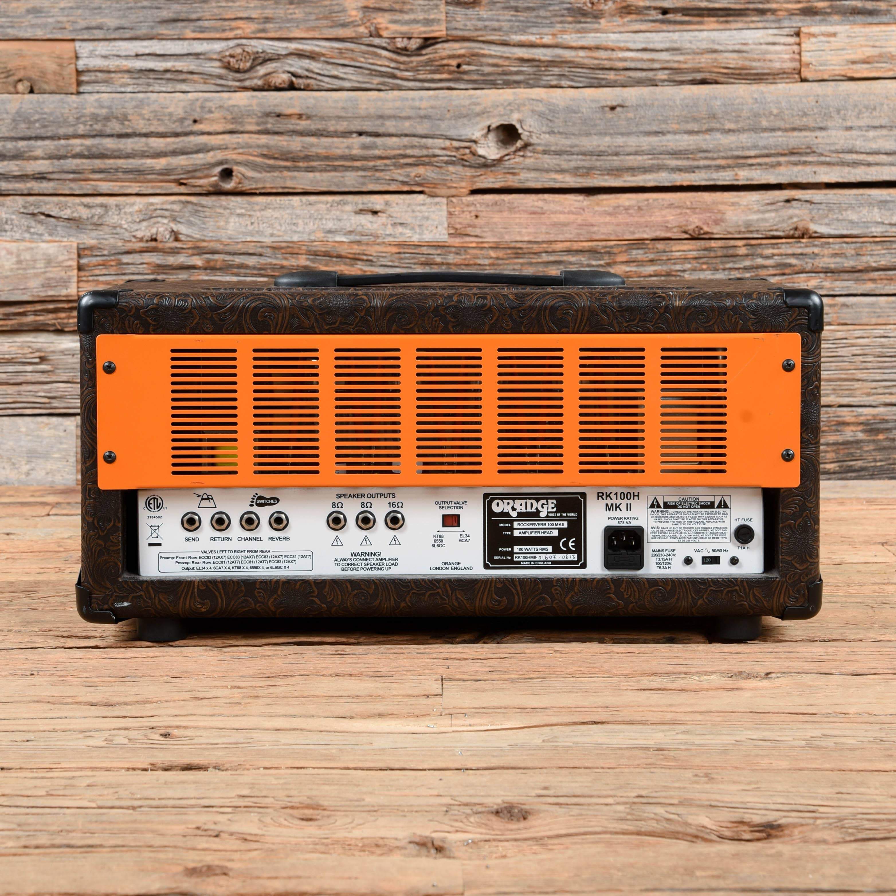 Orange Rockerverb 100 MKII Rob Zombie 100w Head Brown Western Amps / Guitar Heads