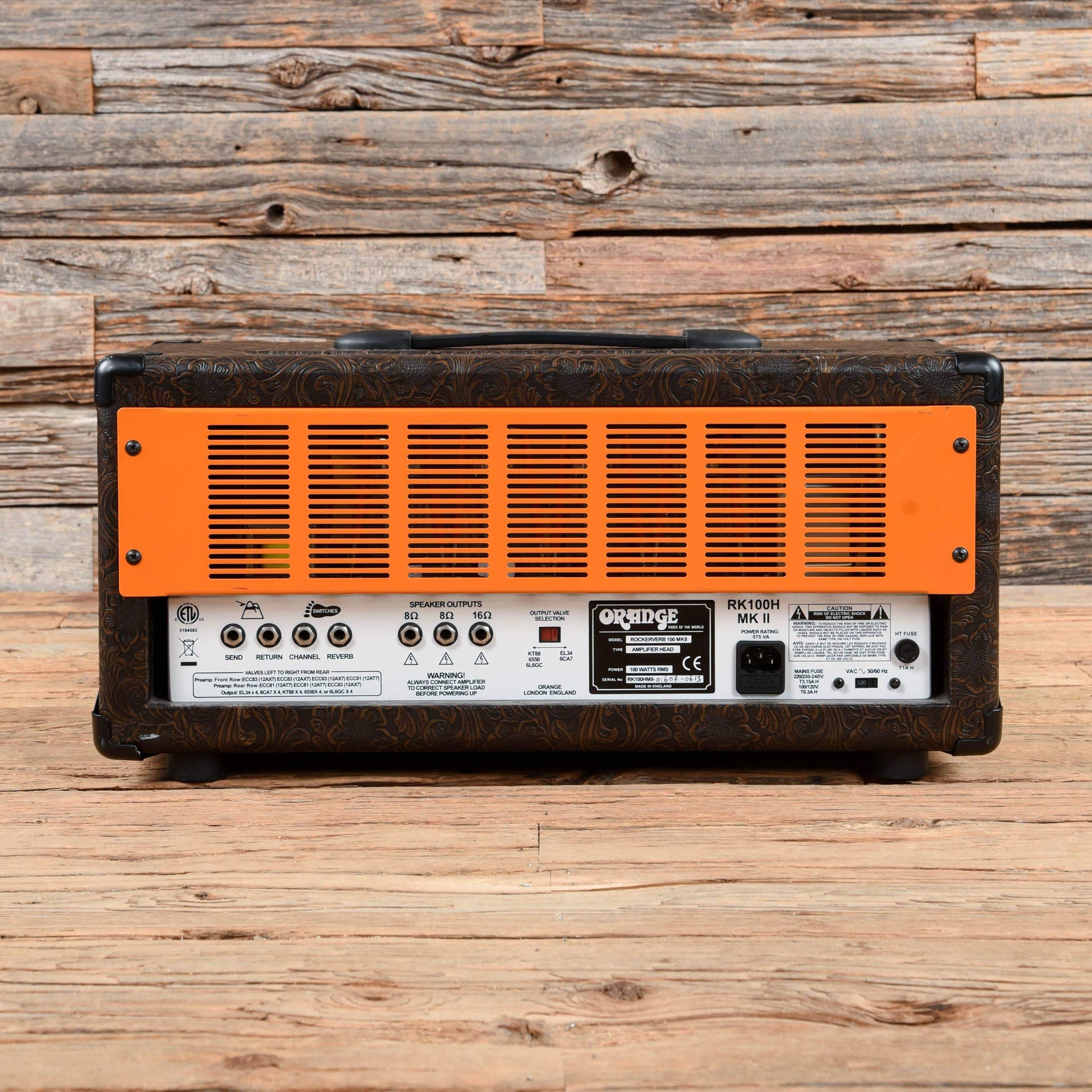 Orange Rockerverb 100 MKII Rob Zombie 100w Head Brown Western Amps / Guitar Heads