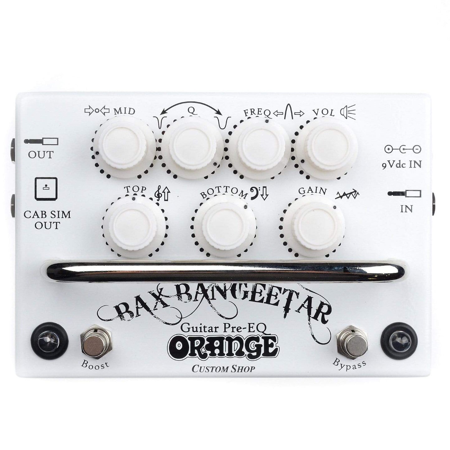 Orange Bax Bangeetar Pro EQ Pedal White Effects and Pedals / EQ