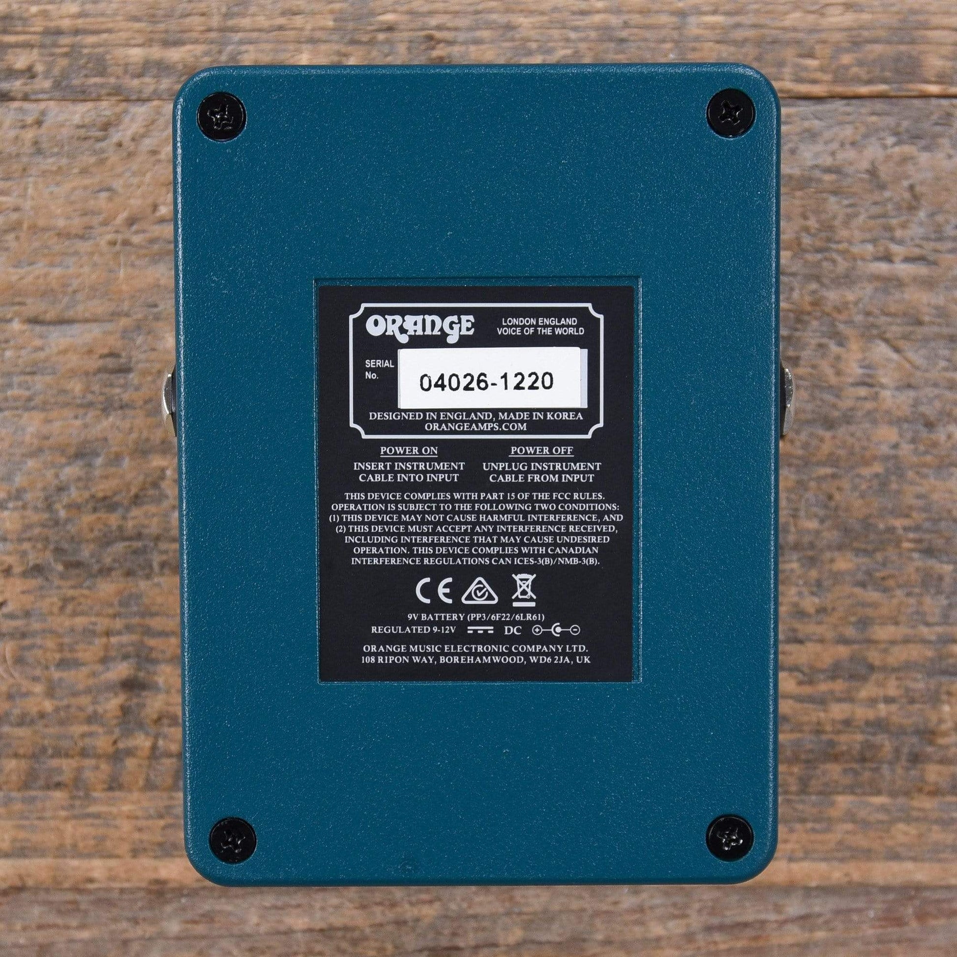 Orange Fur Coat Fuzz Octave Pedal Effects and Pedals / Fuzz