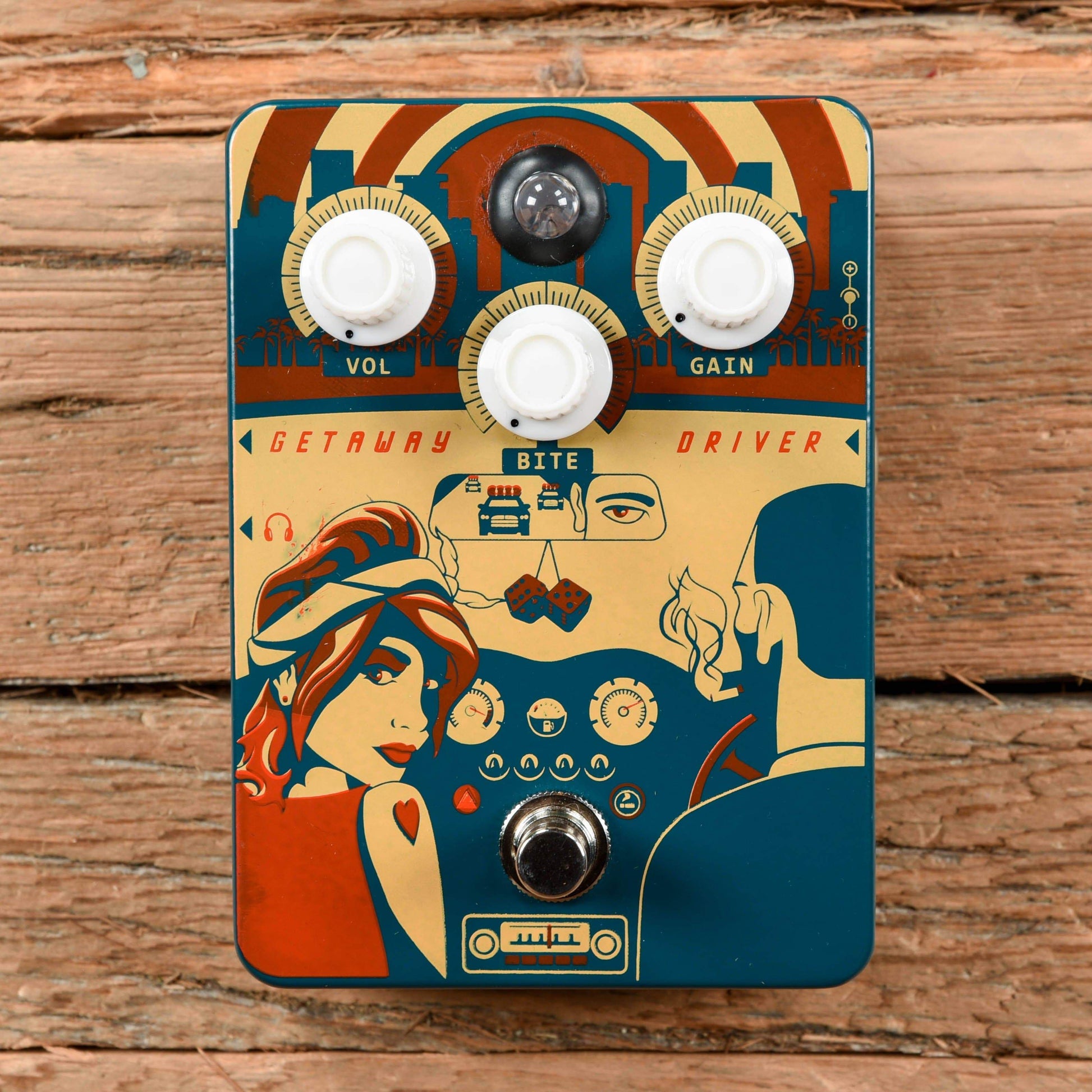 Orange Getaway Driver Overdrive and Cab Simulator Effects and Pedals / Overdrive and Boost