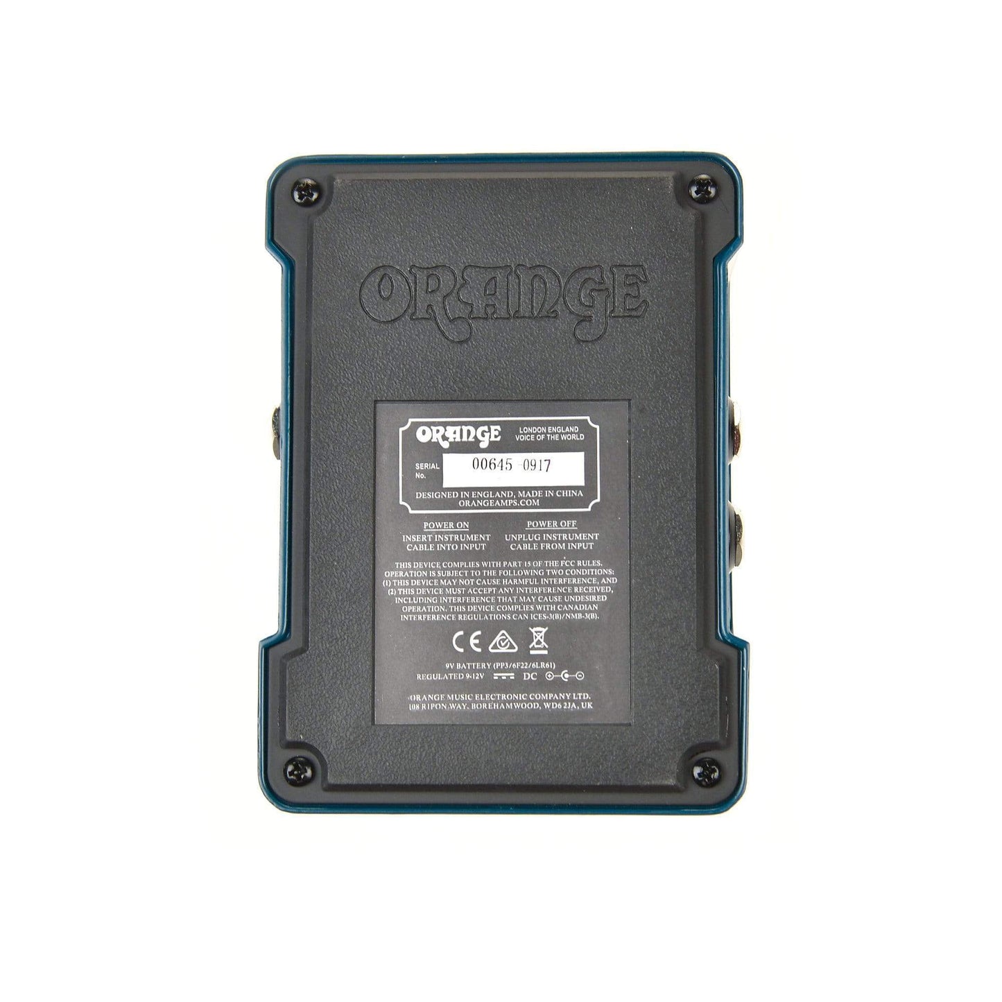 Orange Getaway Driver Overdrive Pedal Effects and Pedals / Overdrive and Boost