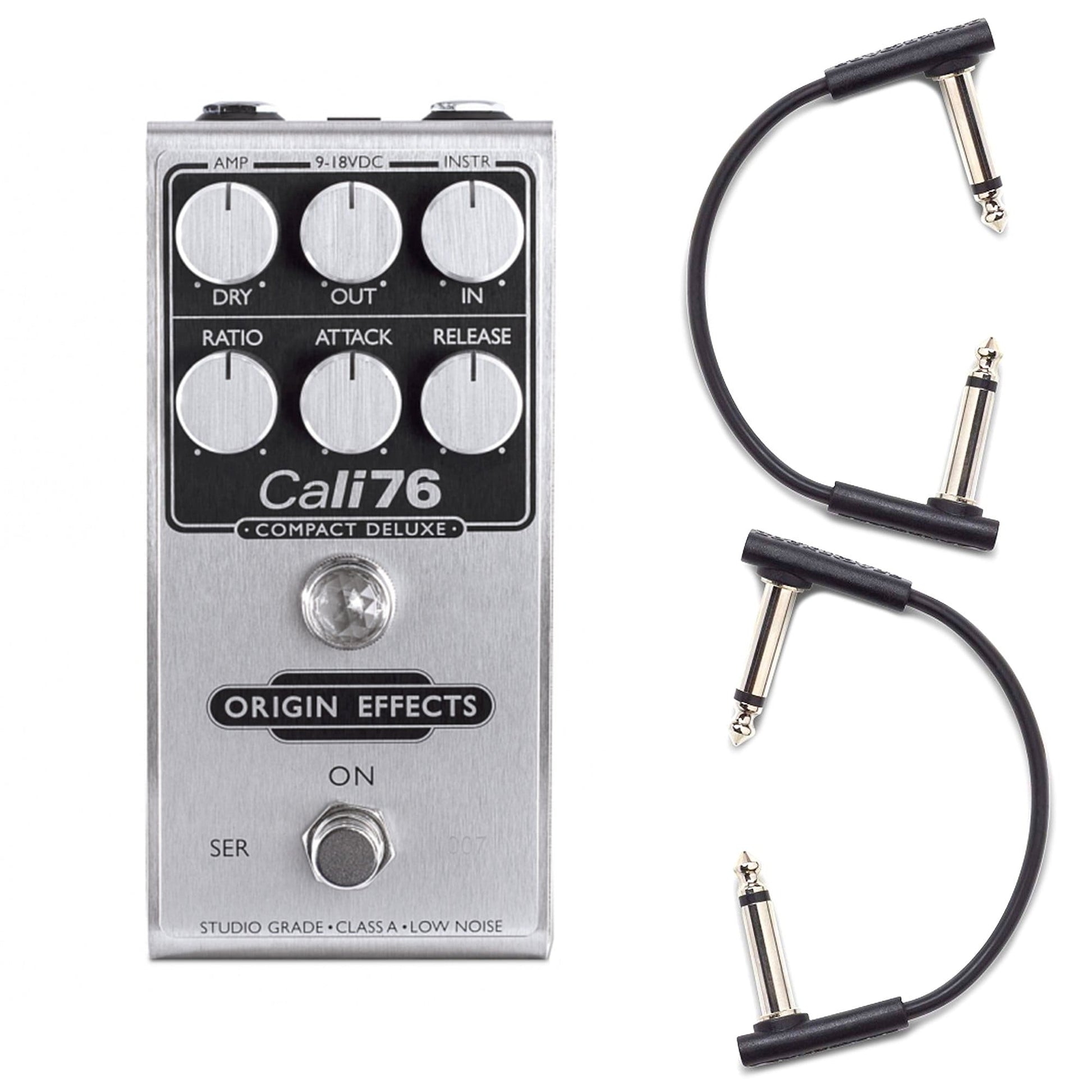 Origin Effects Cali76 Compact Deluxe w/RockBoard Flat Patch Cables 