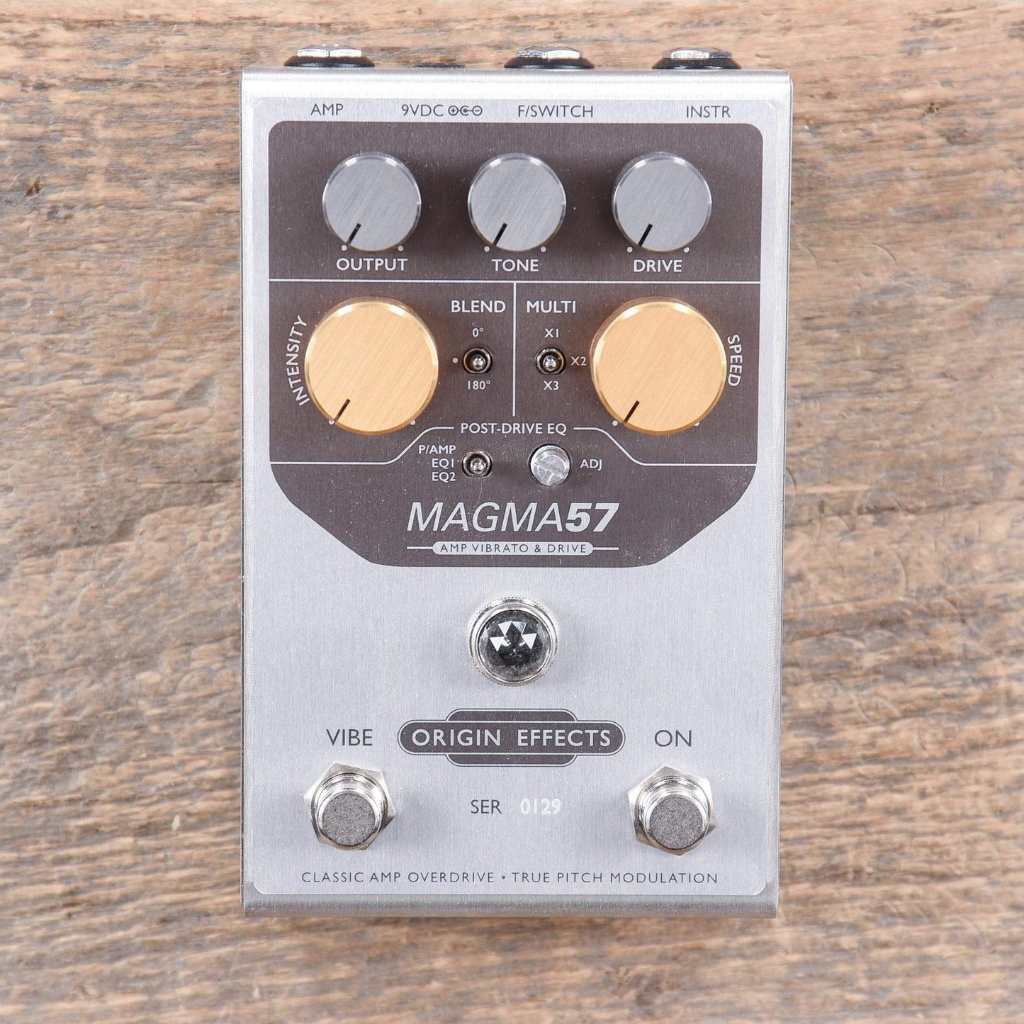 Origin Effects MAGMA57 Amp Vibrato & Drive Pedal Effects and Pedals / Overdrive and Boost