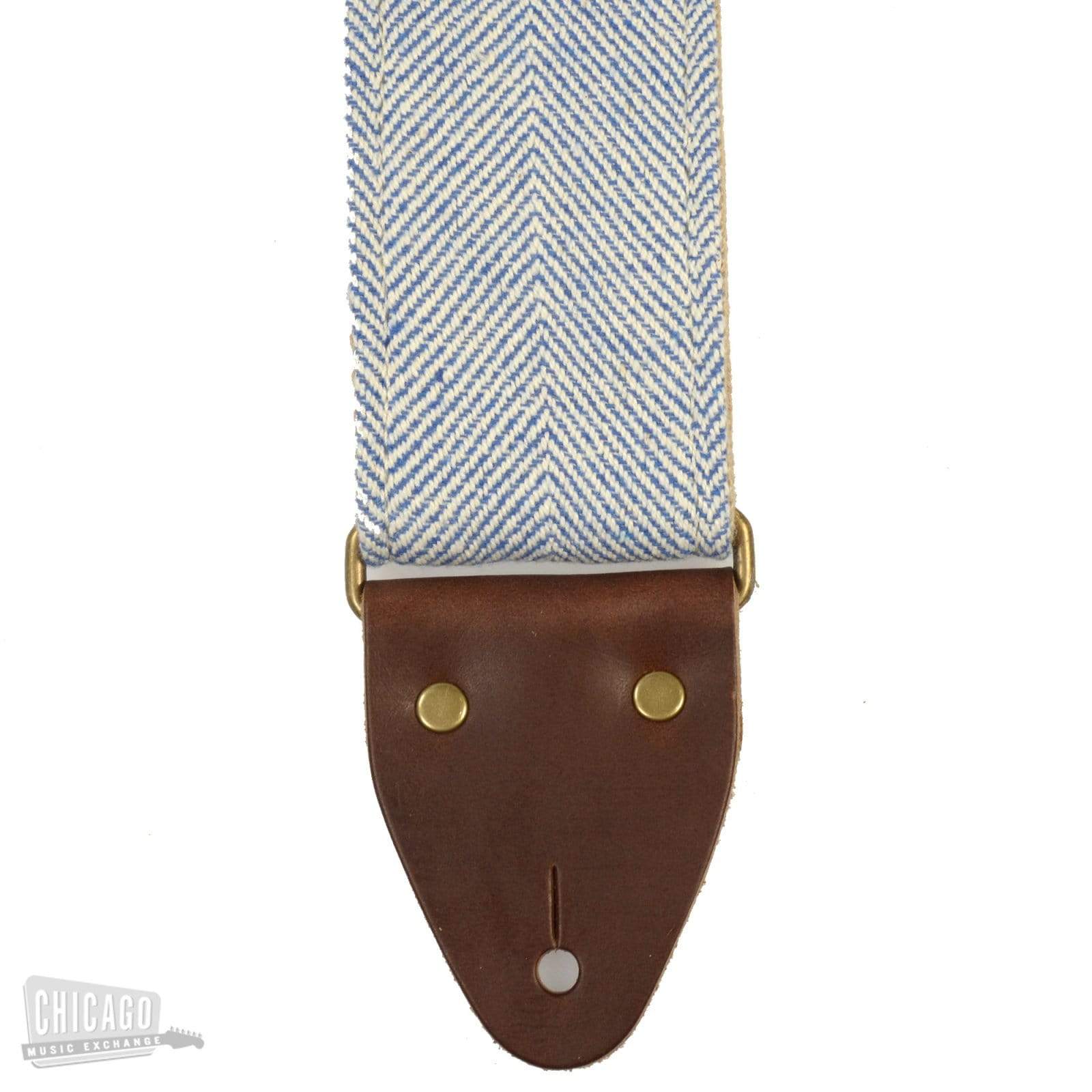 Original Fuzz Indian Guitar Strap - Blue Herringbone Accessories / Straps