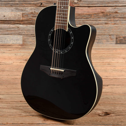 Ovation 2751AX-5 Balladeer 12-String Cutaway Acoustic-Electric Black Acoustic Guitars / Built-in Electronics