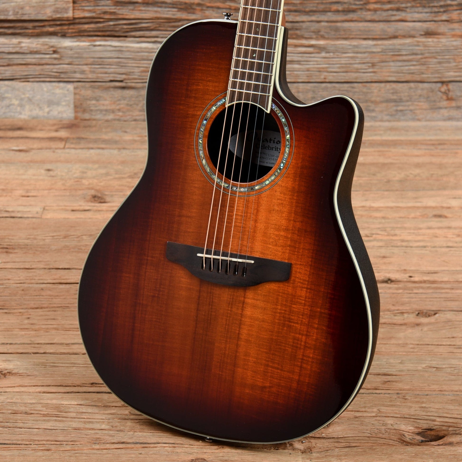 Ovation CS28P Celebrity Plus Sunburst Acoustic Guitars / Built-in Electronics