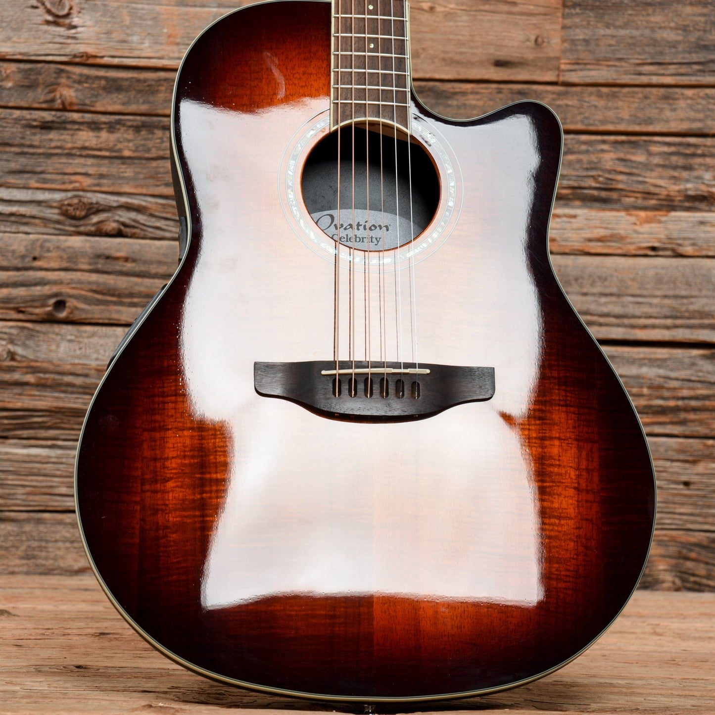 Ovation CS28P Celebrity Plus Sunburst Acoustic Guitars / Built-in Electronics