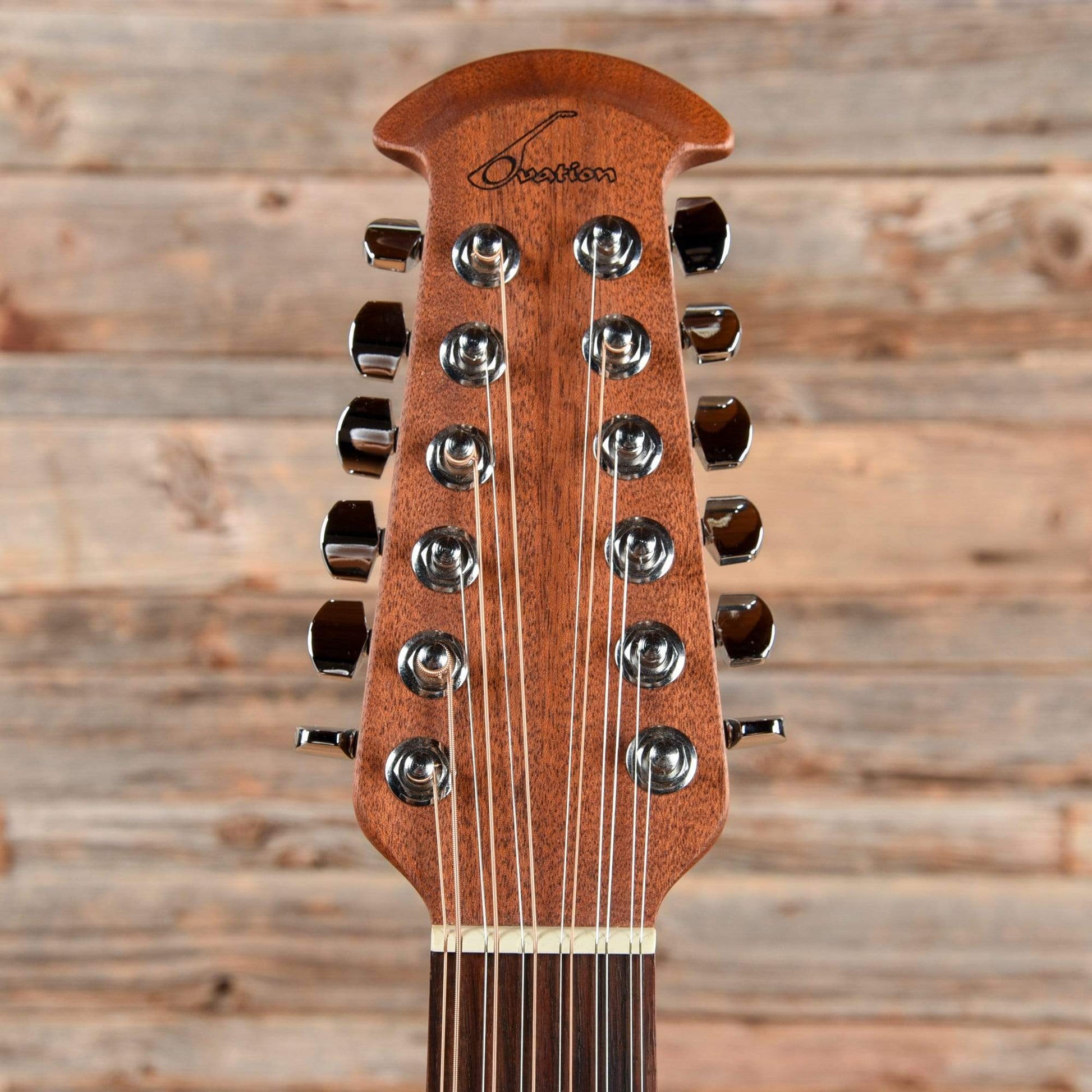 Ovation Standard Balladeer 12-String Natural Acoustic Guitars / Built-in Electronics