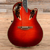 Ovation 30th Anniversary Transparent Red Flame Acoustic Guitars / Parlor
