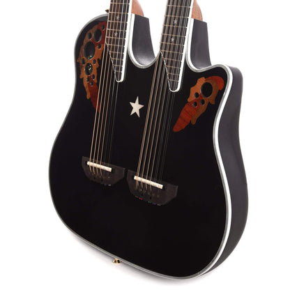 Ovation Richie Sambora Signature Elite Double Neck Gloss Black Electric Guitars / Solid Body