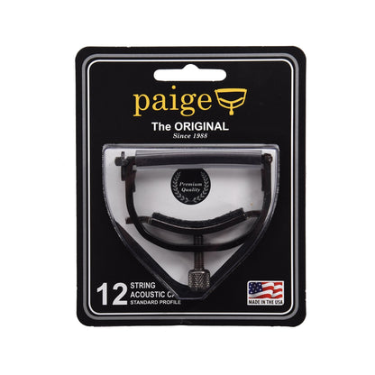 Paige Original P-12E 12-String Acoustic Capo Black Accessories / Capos