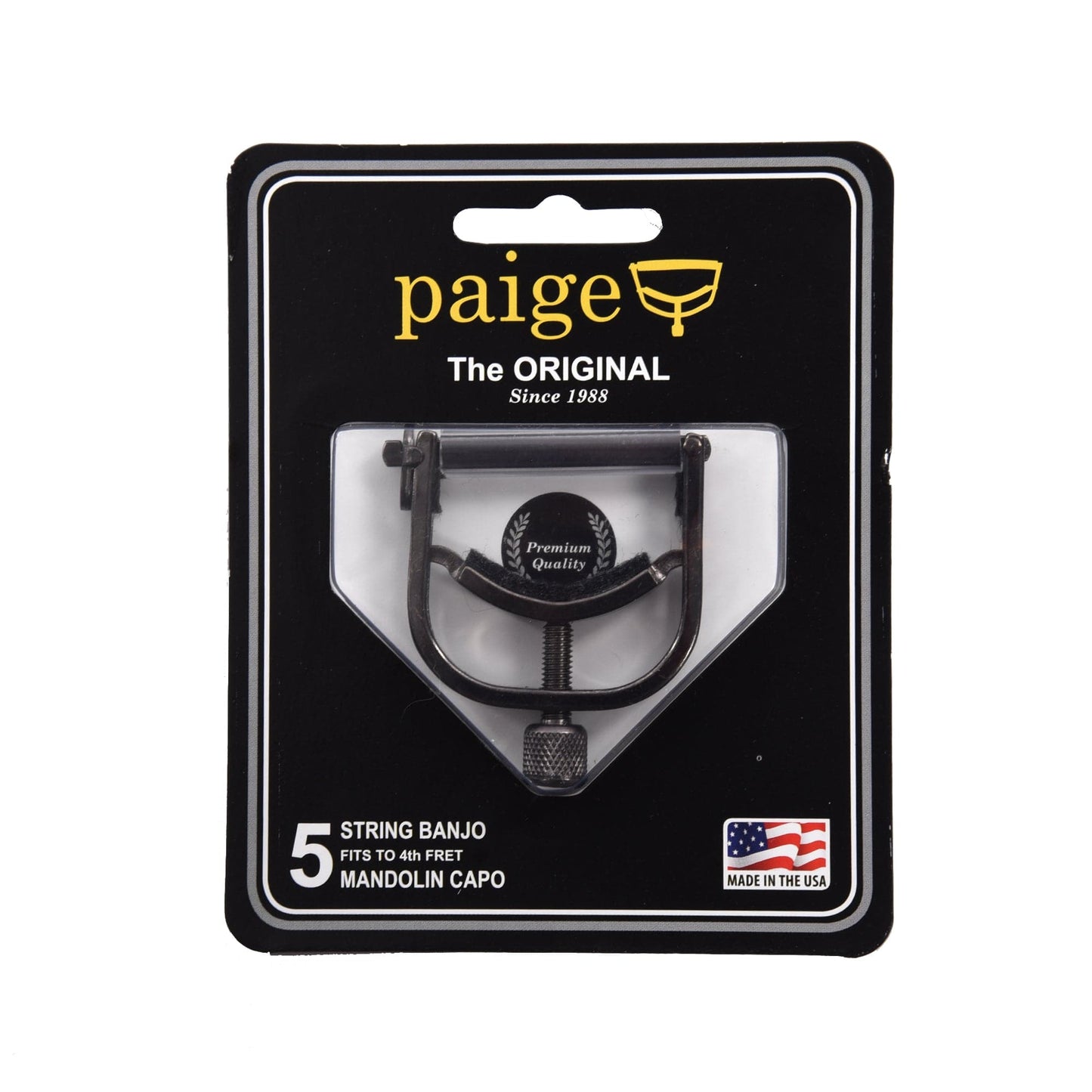 Paige Original P-BE Banjo/Mandolin Capo Black Accessories / Capos