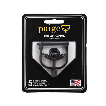 Paige Original P-BE Banjo/Mandolin Capo Black Accessories / Capos