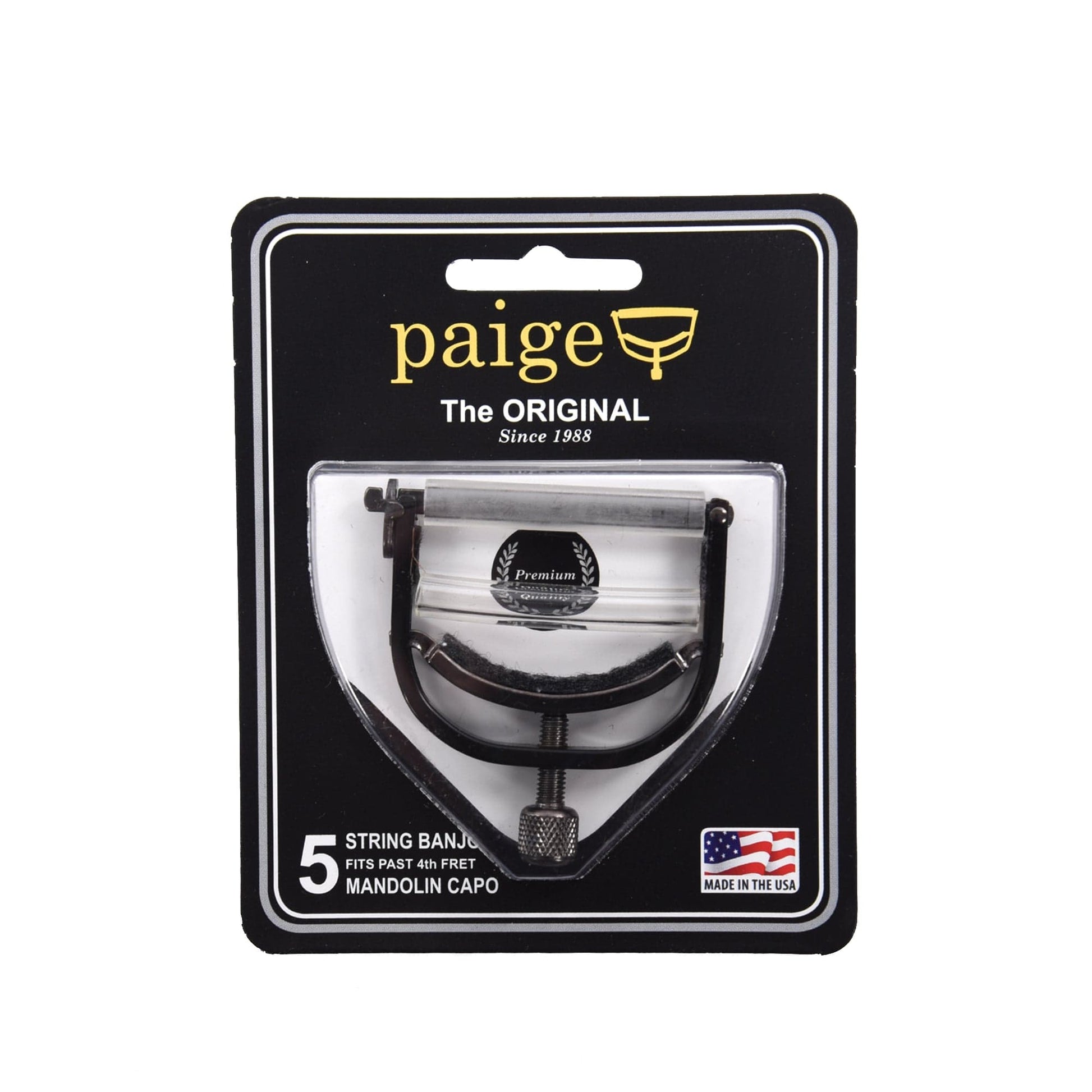 Paige Original P-BE-W Banjo/Ukulele Capo Black Accessories / Capos