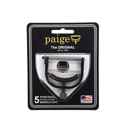 Paige Original P-BE-W Banjo/Ukulele Capo Black Accessories / Capos