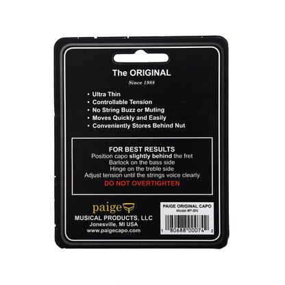 Paige Original P-BN Banjo/Mandolin Capo Satin Nickel Accessories / Capos