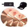 Paiste 15/20/24" 2002 Cymbal Set w/CDE Logo Hat & Stick Bag Drums and Percussion / Cymbals / Crash