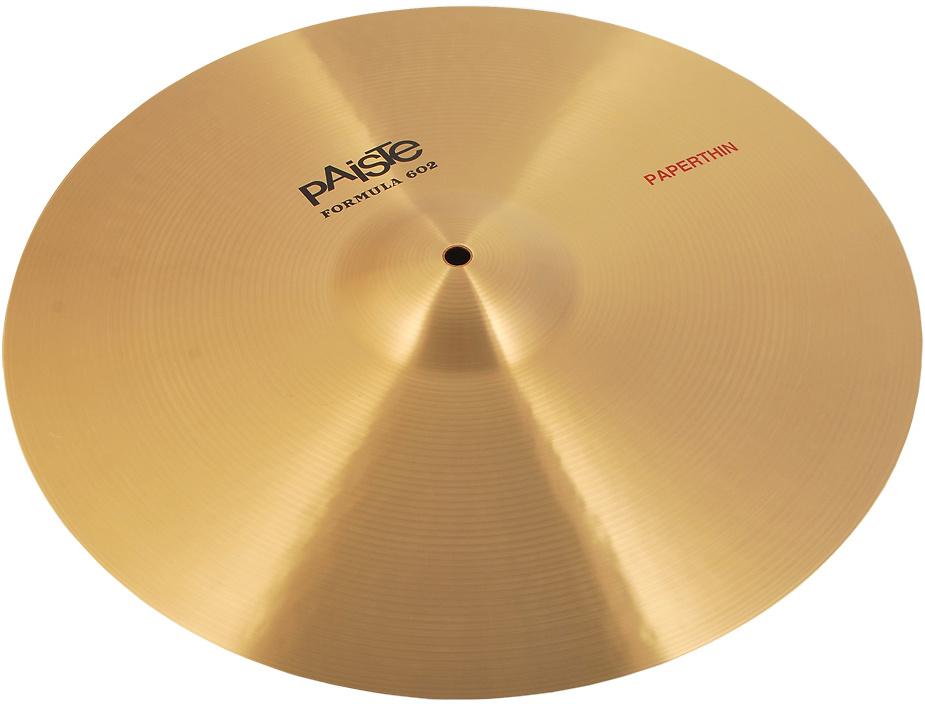 Paiste 16" Formula 602 Paper Thin Crash Cymbal Drums and Percussion / Cymbals / Crash