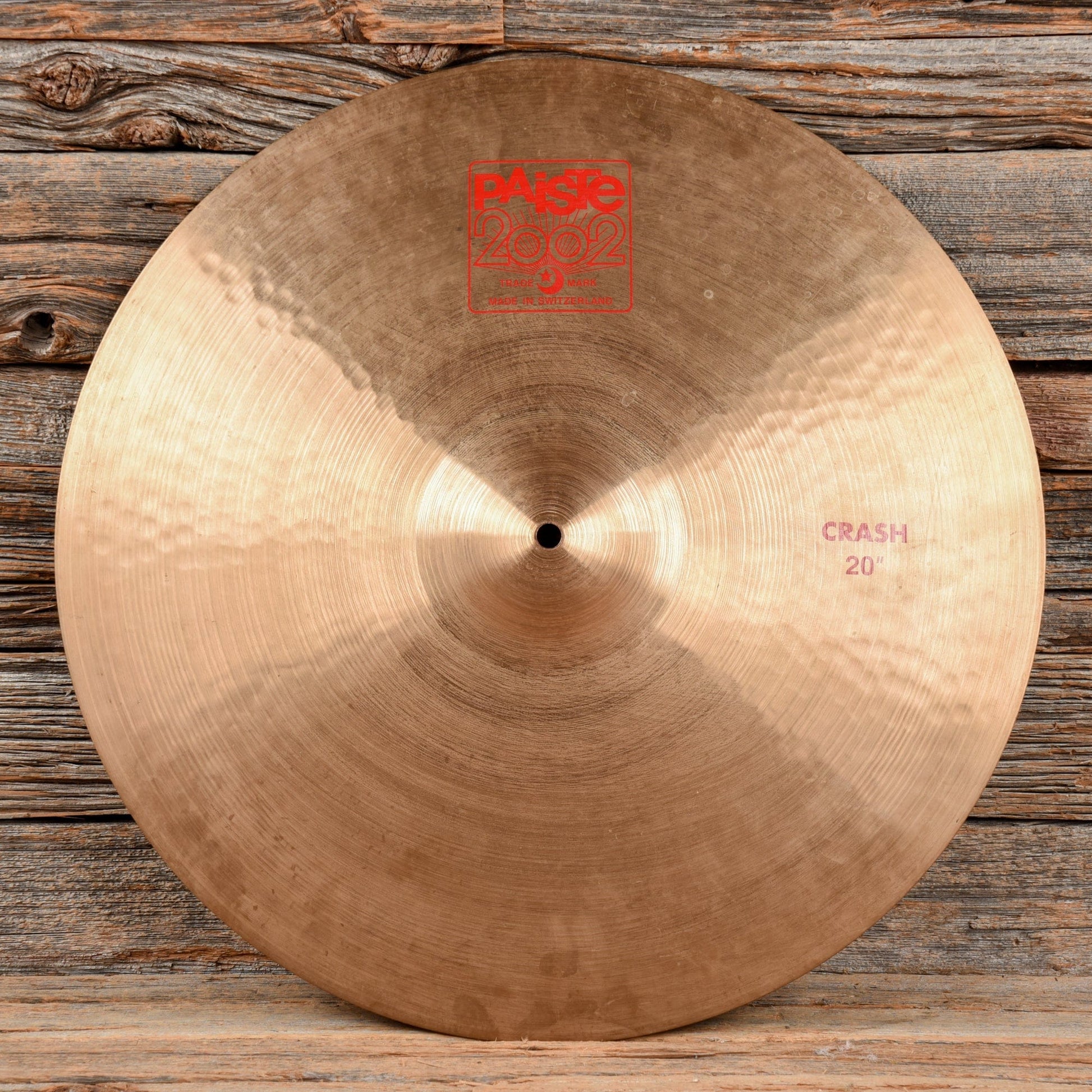 Paiste 20” 2002 Crash Drums and Percussion